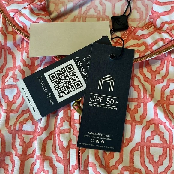 Cabana Life Napa Sport Zip Polo Sizes S and  XL - Picture 13 of 15